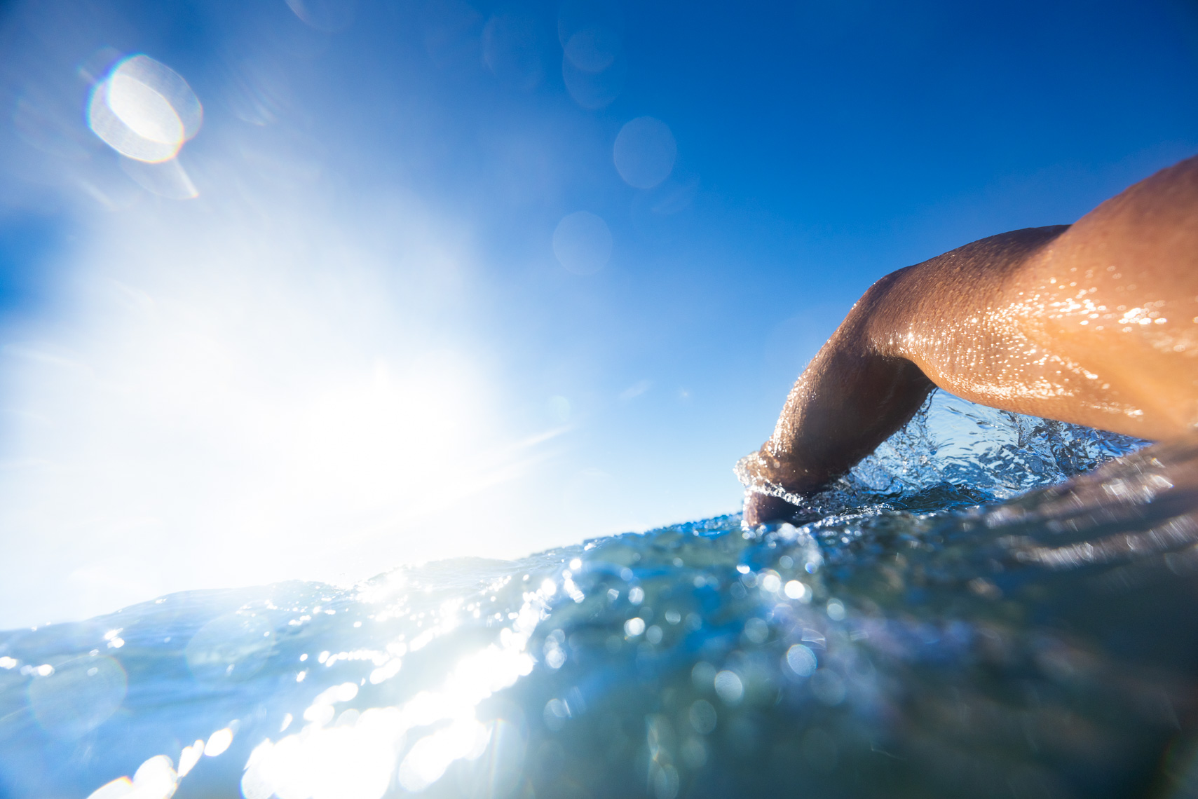 Open Water swimming POV