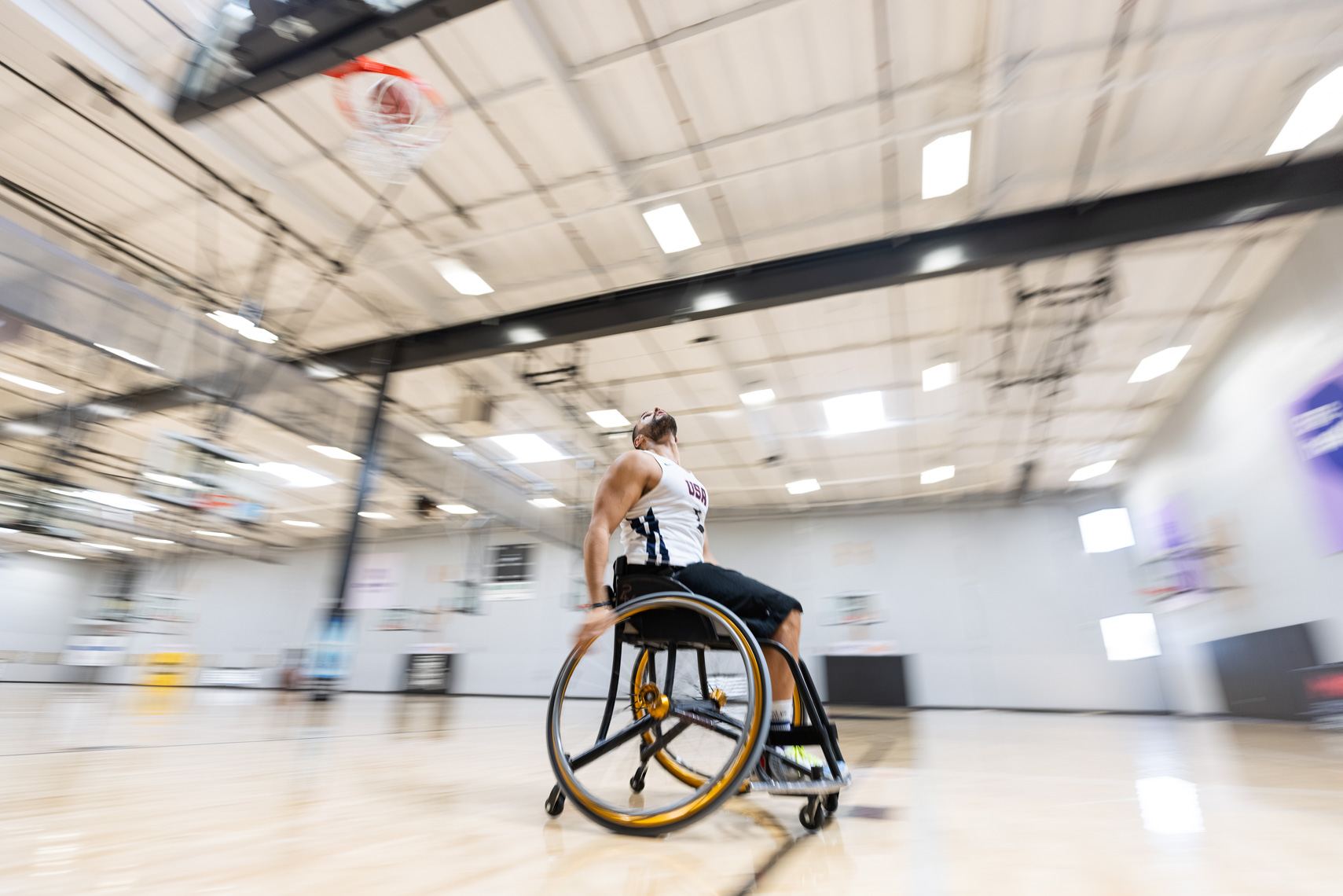 Portrait of Jorge Sanchez - Team USA - Paralympics Wheelchair Basketball